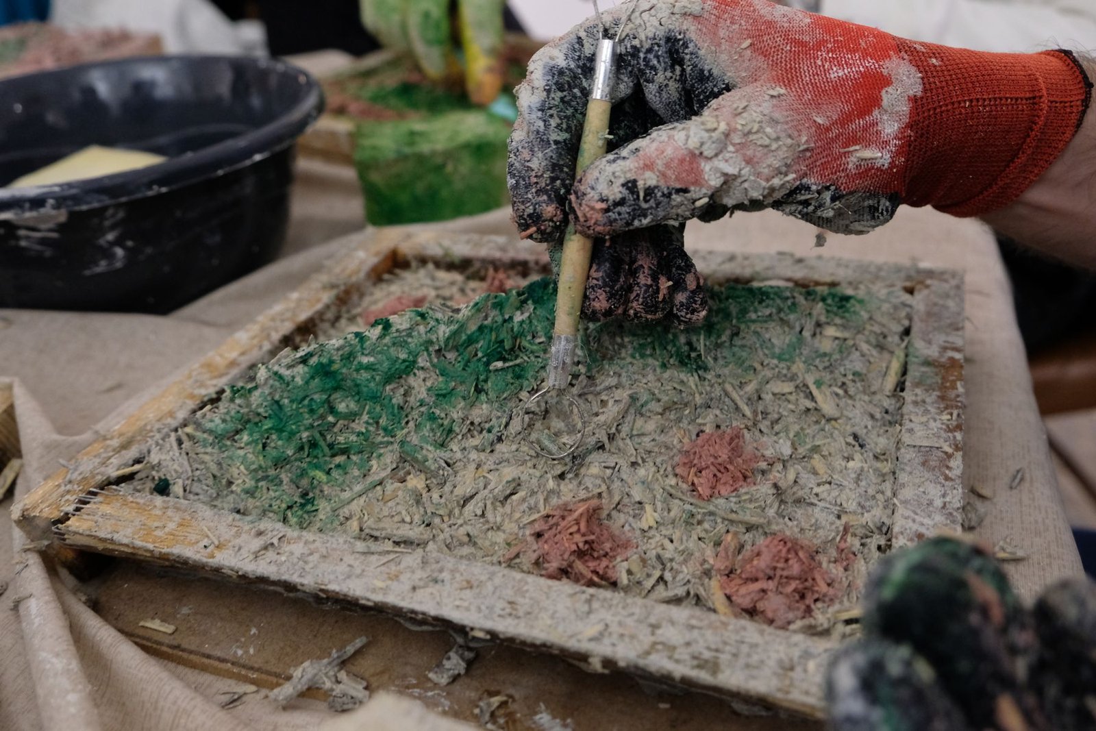 Hemp Relief Workshop — material exploration and surface research